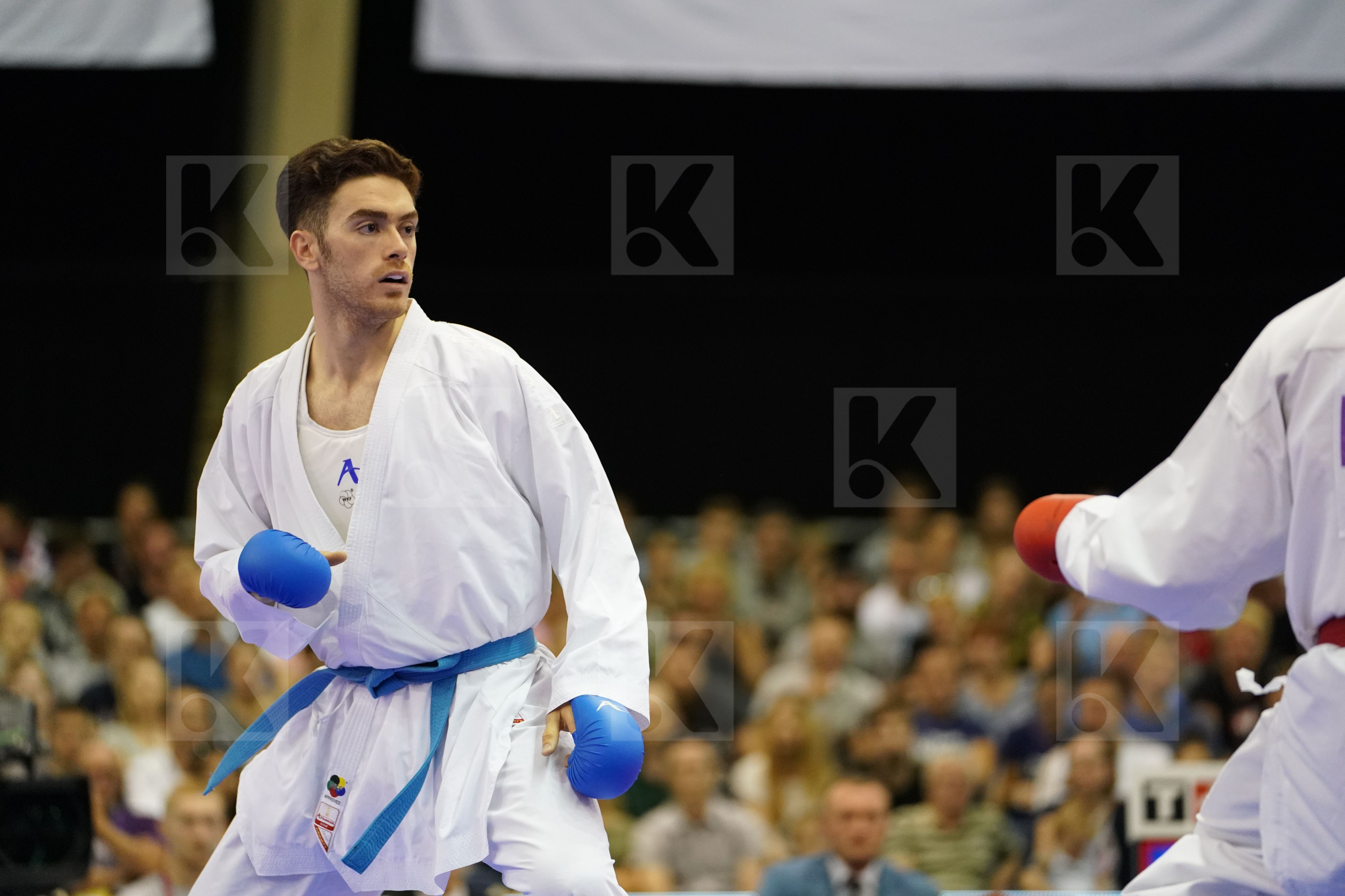 Asiabari Aliasghar Gold match Horuna Stanislav Iran Islamic Republic of Male Kumite -75kg Ukraine